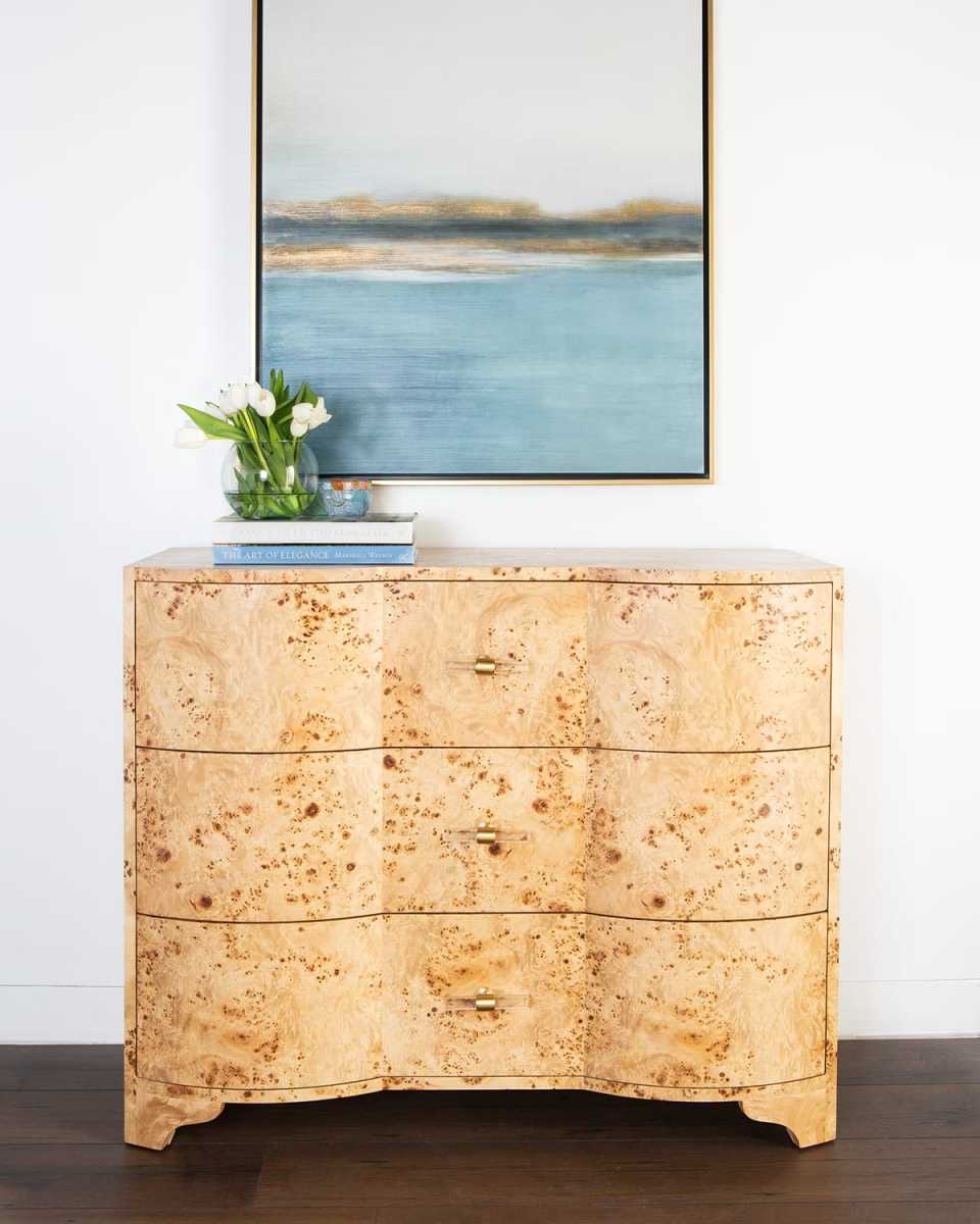 Taft 3-Drawer Burl Chest